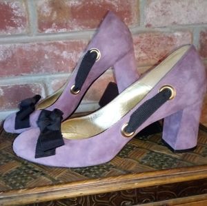 Bettye Muller Italian Suede Pumps